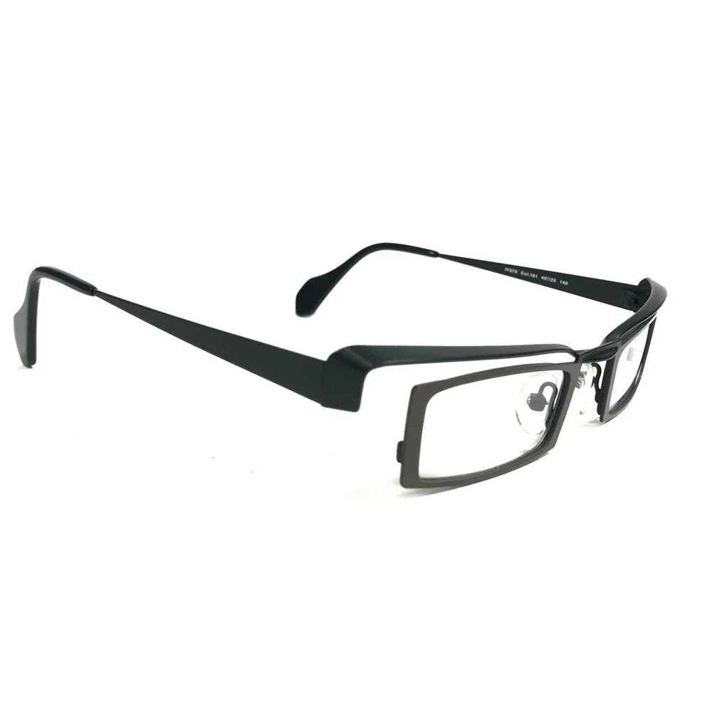 Iyoko-Inyake Eyeglasses Frames IY575 Col.161 Black Brown Rectangular 42-23-140